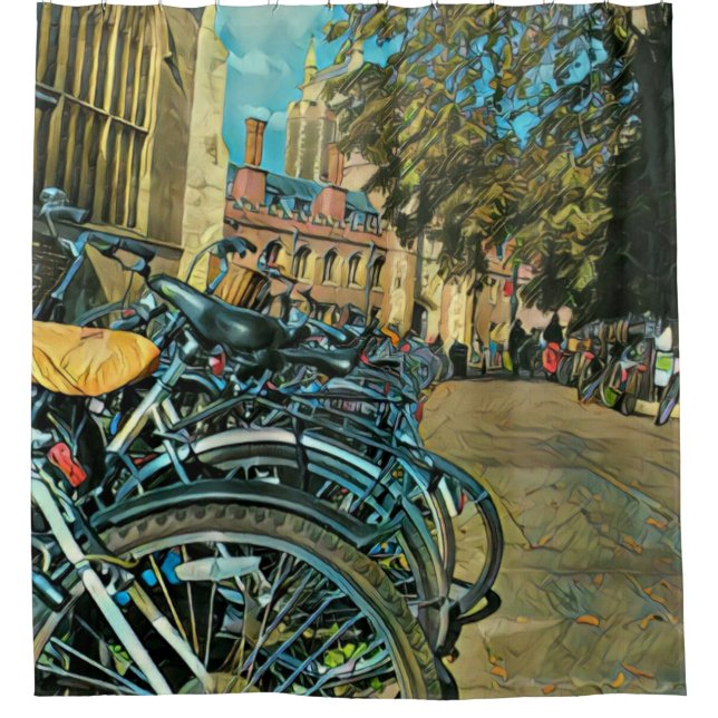 Rideaux De Douche Cadeaux cyclables vintages (Devant)