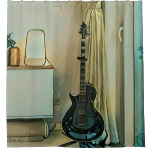 Rideaux De Douche Cadeaux de guitare pour papa