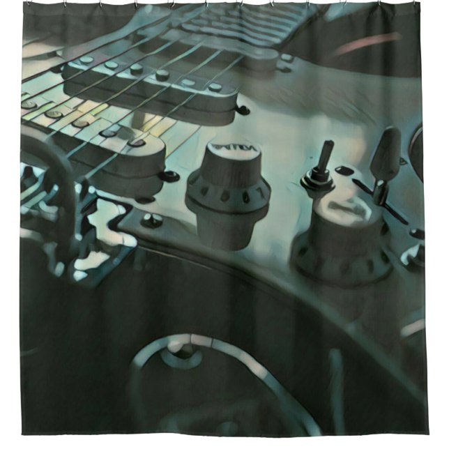 Rideaux De Douche Cadeaux de guitare pour petit ami (Devant)