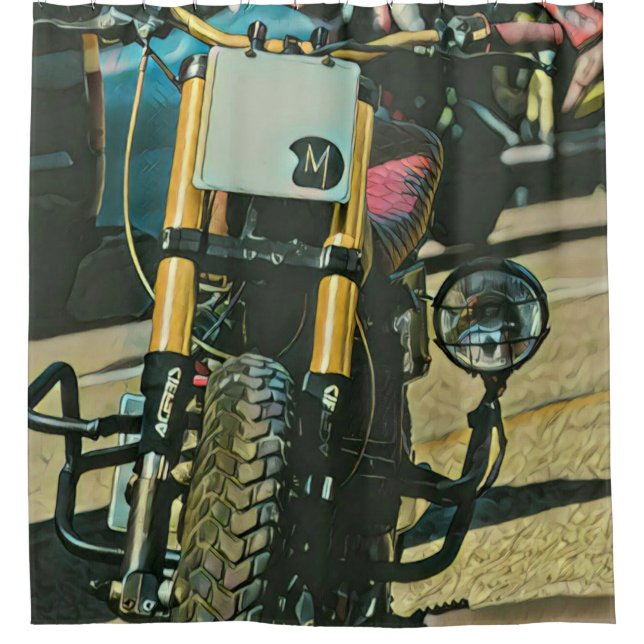 Rideaux De Douche Cadeaux de moto (Devant)