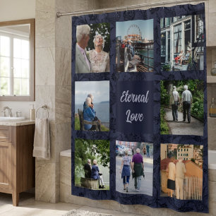 Rideaux De Douche Cadeaux Personnalisés pour Couples de Parents Âgés