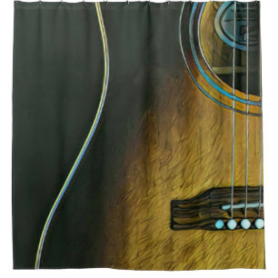 Rideaux De Douche Cadeaux pour les amateurs de guitare