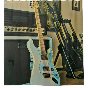 Rideaux De Douche Cadeaux pour les amateurs de guitare
