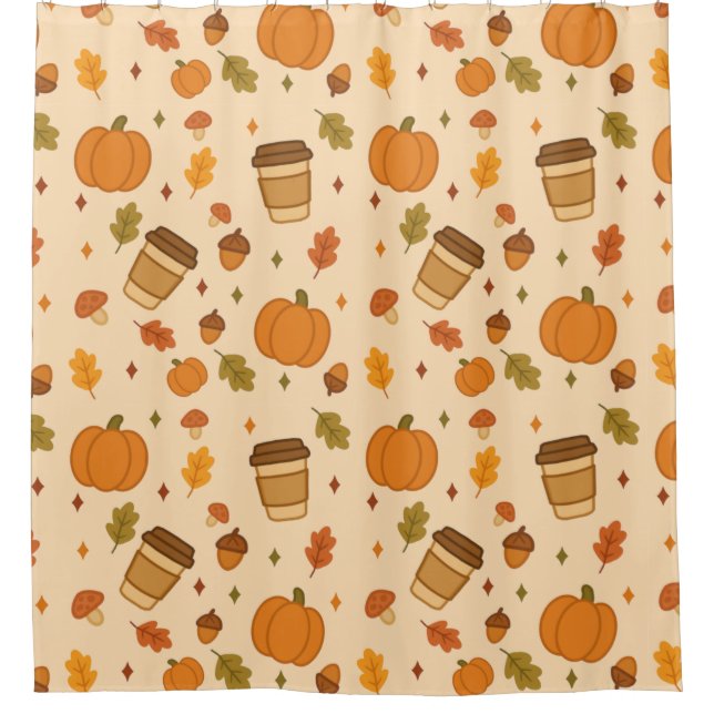 Rideaux De Douche Café d'automne (Devant)