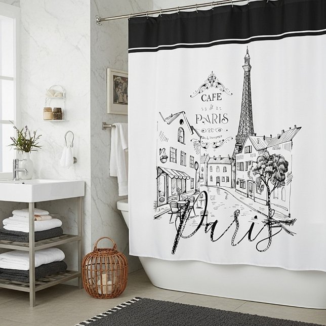 Rideaux De Douche Café Paris   (Créateur téléchargé)