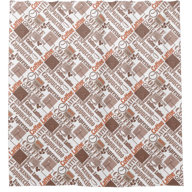 Rideaux De Douche Café préféré (Devant)