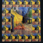 Rideaux De Douche Café Terrasse à la nuit par Vincent van Gogh<br><div class="desc">Le Café Terrace sur la Place du Forum de Vincent van Gogh est un post impressionnisme d'art vintage, une peinture architecturale de paysage urbain. Vue extérieure d'un restaurant avec tables, chaises, serveurs et personnes à manger. Une belle nuit avec des étoiles dans le ciel à Arles, France. À propos de...</div>