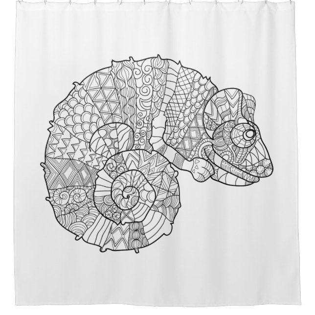 Rideaux De Douche Caméléon Zendoodle (Devant)