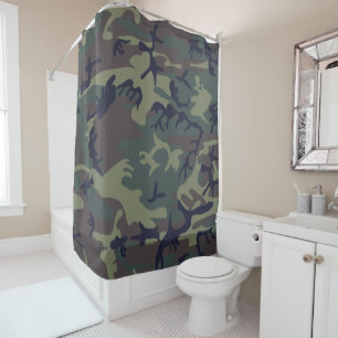 Rideaux De Douche Camion militaire de Green Forest
