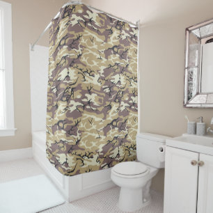 Rideaux De Douche Camo Brown