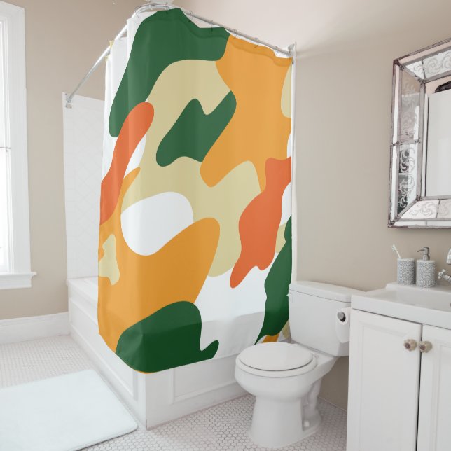 Rideaux De Douche camouflage (En situation)