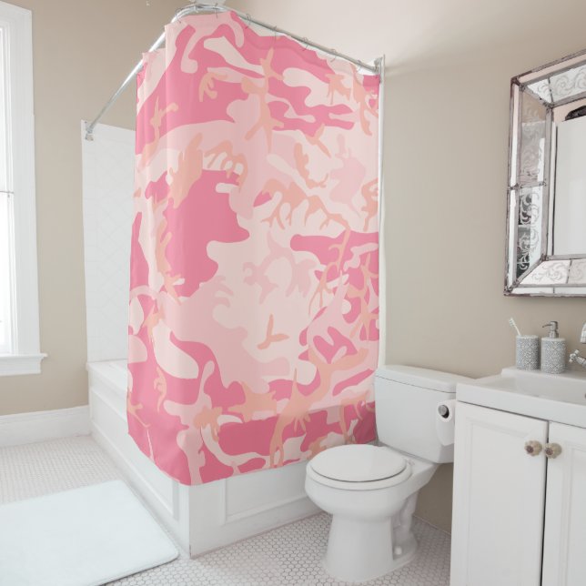 Rideaux De Douche Camouflage rose, Armée (En situation)