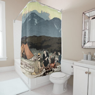 Rideaux De Douche Camping Alpes du Japon méridional Yoshida Hiroshi