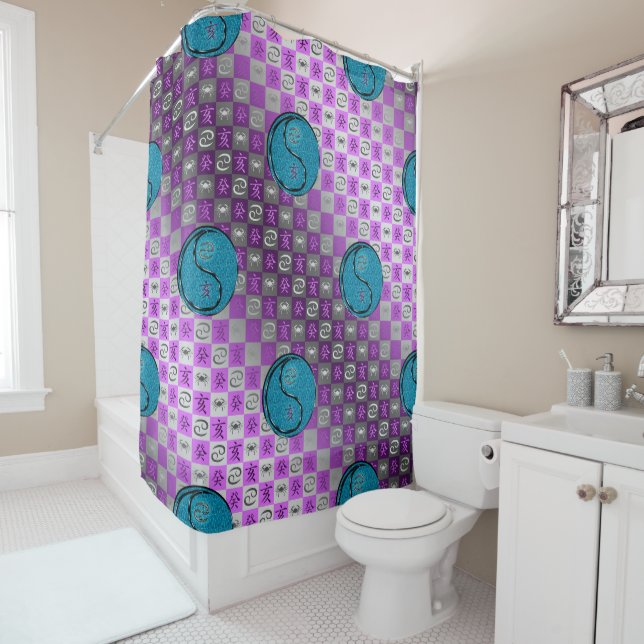 Rideaux De Douche Cancer & Sanglier d'eau (En situation)