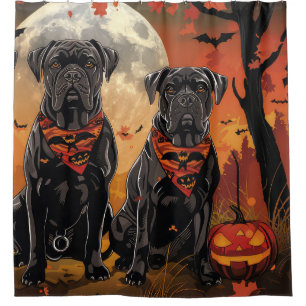 Rideaux De Douche Cane Corso Halloween Effrayant