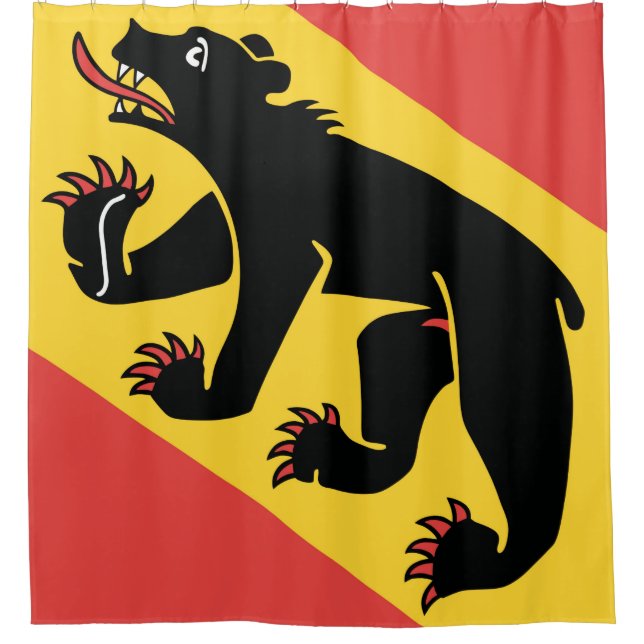 Rideaux De Douche Canton of Bern flag Switzerland symbol (Devant)
