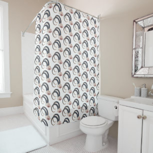 Rideaux De Douche Capricorn Zodiac Boho Décor pour Ados, Dorm