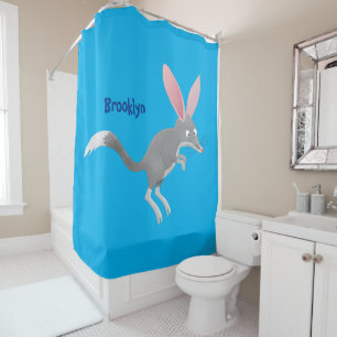 Rideaux De Douche Caricature de bilby australien très heureuse