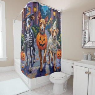Rideaux De Douche Carolina Trick-or-Treating en costume d'Halloween