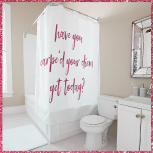 Rideaux De Douche Carpe Diem d'autonomisation et d'inspiration