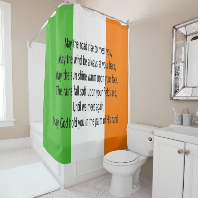 Rideaux De Douche Carré de bénédiction irlandais (En situation)