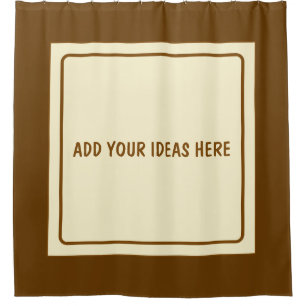 Rideaux De Douche Carré Frame beige + vos idées