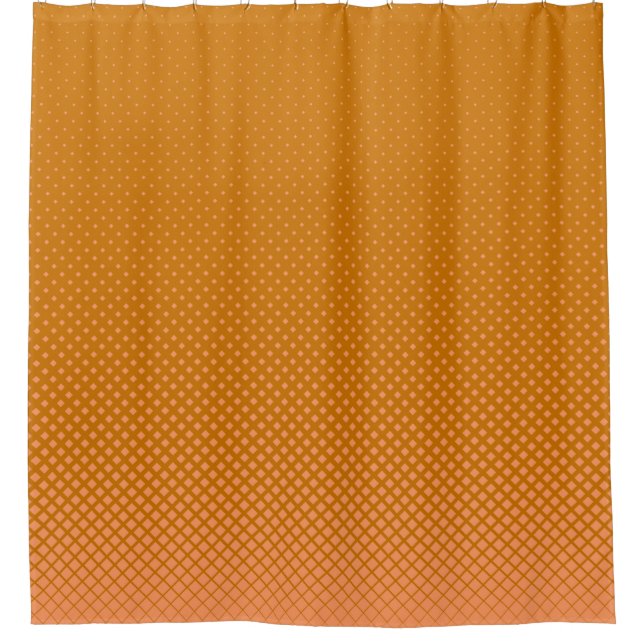 Rideaux De Douche Carré mi-teinte arrière - plan orange (Devant)
