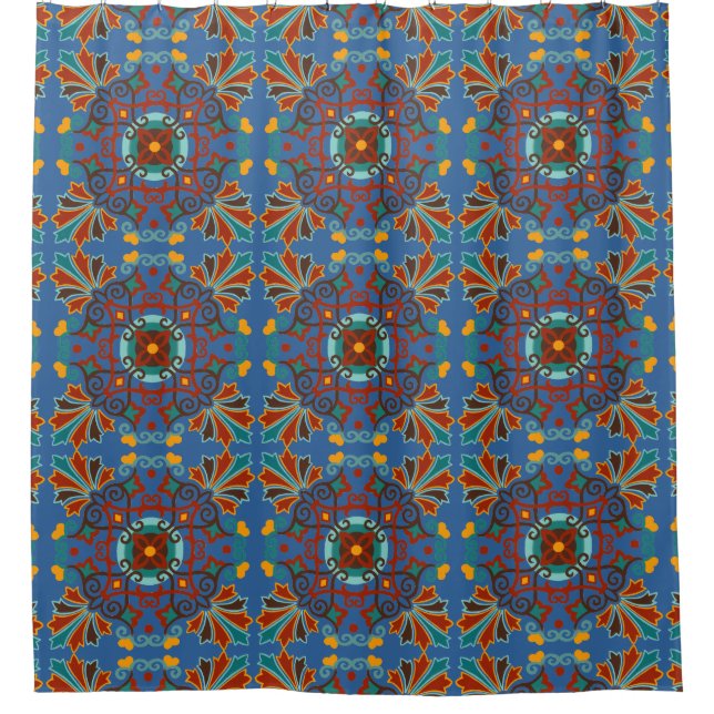 Rideaux De Douche Carreau de Talavera (Devant)