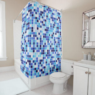 Rideaux De Douche Carrelage de la piscine, Carrelage en mosaïque ble