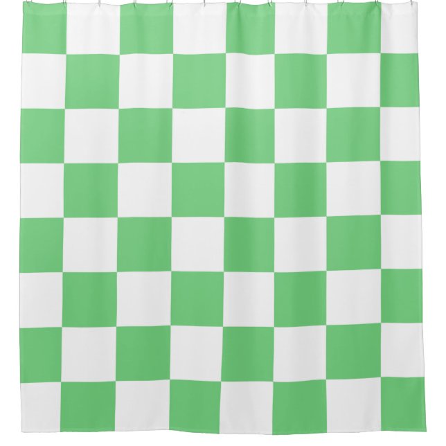 Rideaux De Douche Carton de tableau de bord vert rétro Y2K (Devant)