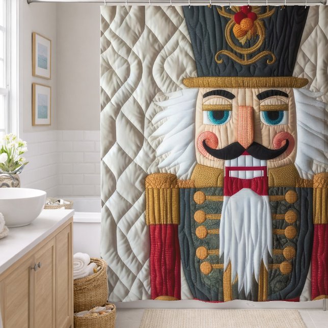 Rideaux De Douche Casse-noisette de Noël matelassé (Créateur téléchargé)