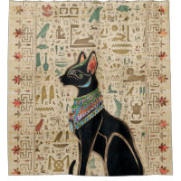 Cat égyptien - Bastet sur le papyrus