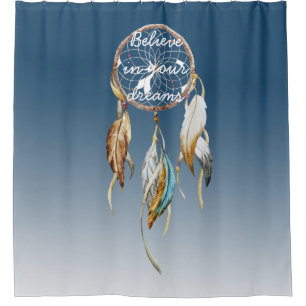 Rideaux De Douche Catcher de rêve bleu Brown Turquoise