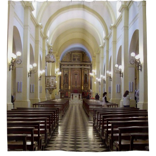 RIDEAUX DE DOUCHE CATHÉDRALE (Devant)