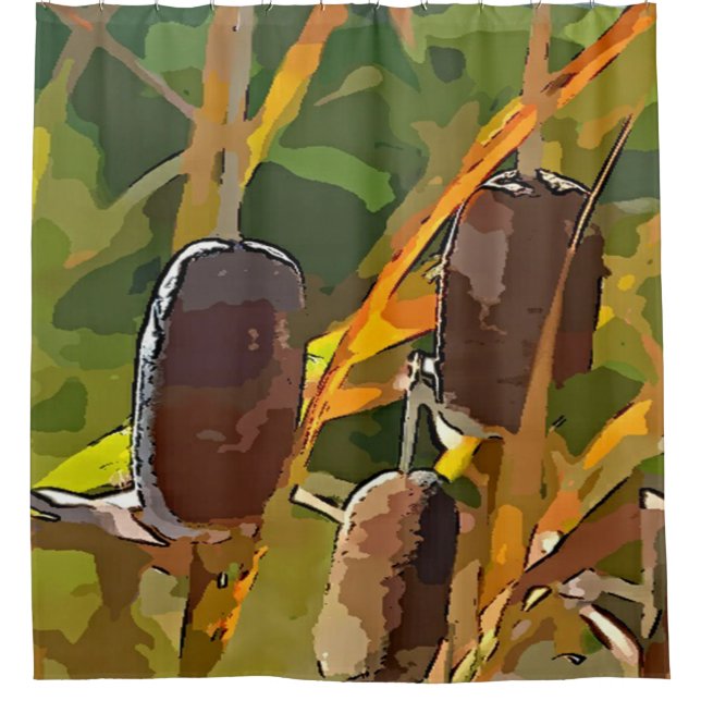 Rideaux De Douche Cattails (Devant)