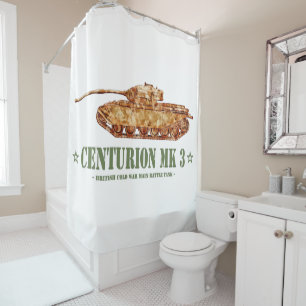 Rideaux De Douche Centurion MK 3 Tank British MBT de guerre froide