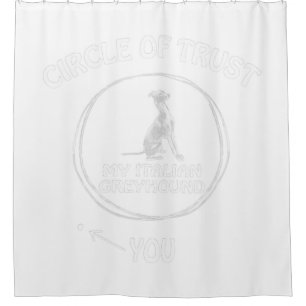 Rideaux De Douche Cercle De Confiance Mon Chien Italien Greyhound Dr