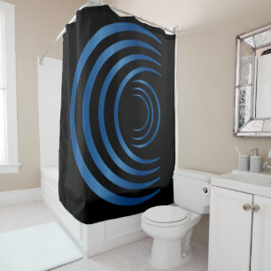 Rideaux De Douche Cercle de culture - Anciens Aliens Bleu