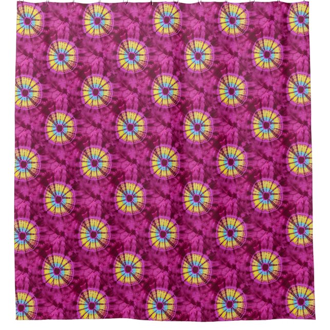 Rideaux De Douche Cercle Hippie batik (Devant)