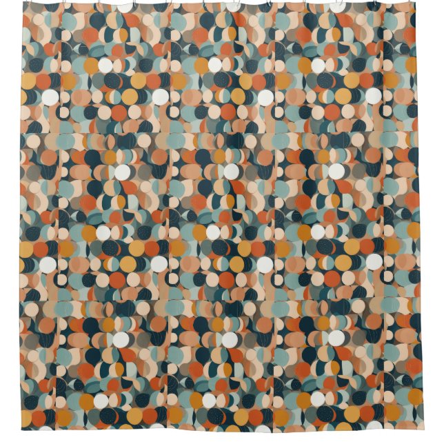 Rideaux De Douche Cercles colorés (Devant)