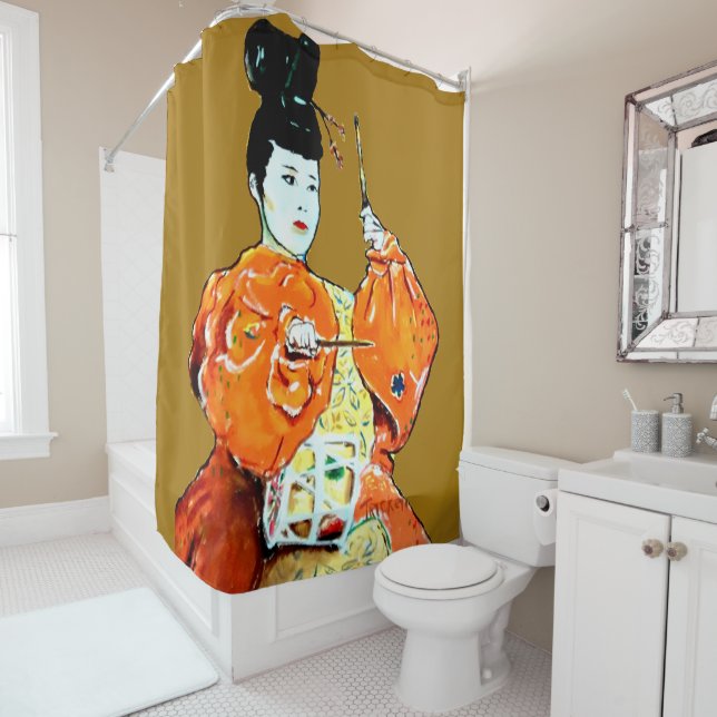 Rideaux De Douche Cérémonie des tambours (En situation)