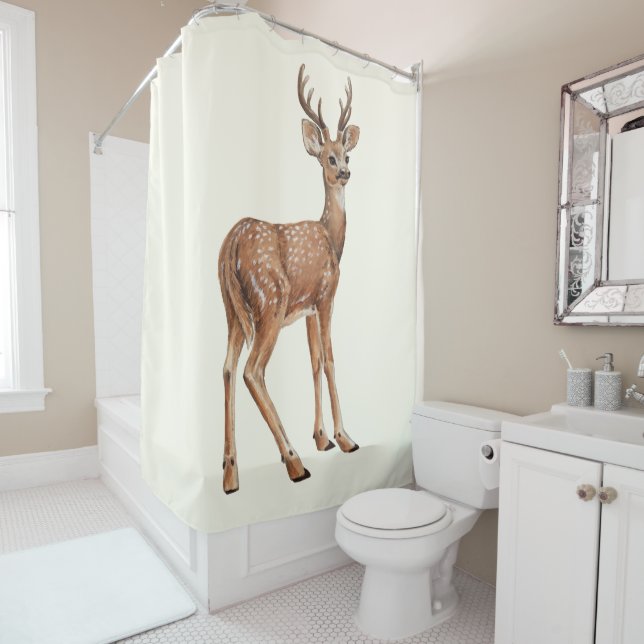 Rideaux De Douche Cerf (En situation)