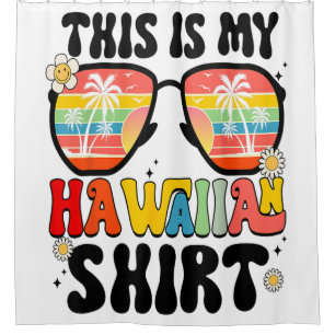 Rideaux De Douche C'Est Ma Fête Du Costume Tropical Sunset Hawaïen