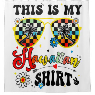 Rideaux De Douche C'Est Ma Fête Du Costume Tropical Sunset Hawaïen