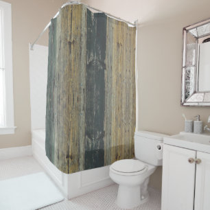 Rideaux De Douche Chalet rustique en bois Bain de charme