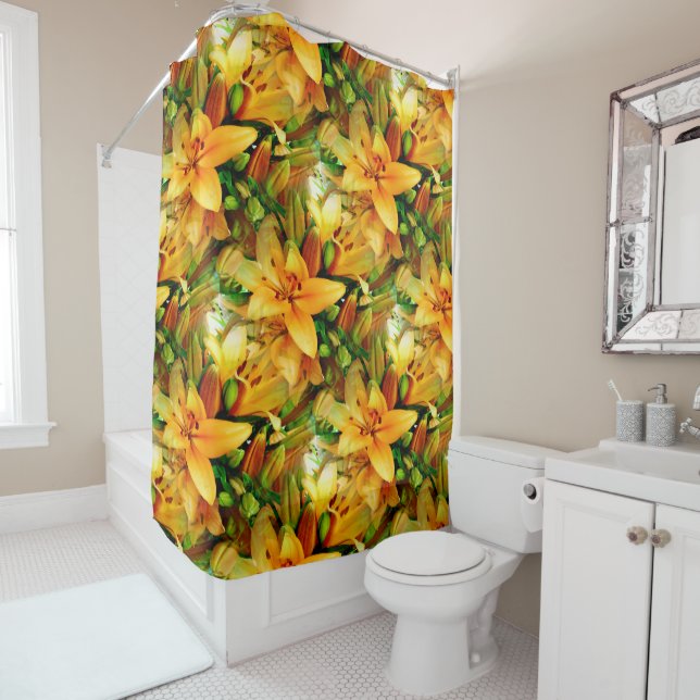 Rideaux De Douche Champ de Lilies...... (En situation)