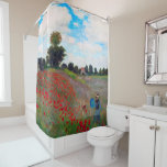 Rideaux De Douche Champ de pavot, Monet<br><div class="desc">Oscar-Claude Monet (14 novembre 1840 - 5 décembre 1926) était un peintre français, un fondateur de la peinture impressionniste française et le praticien le plus cohérent et le plus prolifique de la philosophie du mouvement d'exprimer ses perceptions avant la nature, surtout en ce qui concerne la peinture en plein air....</div>