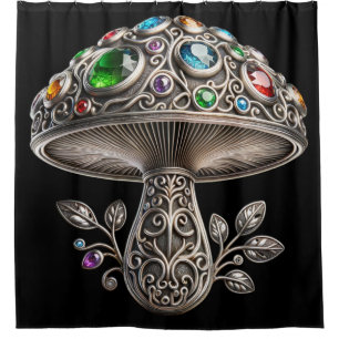 Rideaux De Douche Champignon Filigree Gemstone
