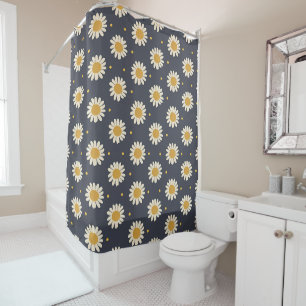Rideaux De Douche Charmante collection de marguerite polyvalent