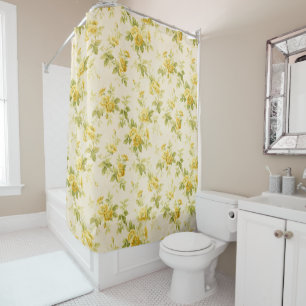 Rideaux De Douche Charmante ferme jaune d'or